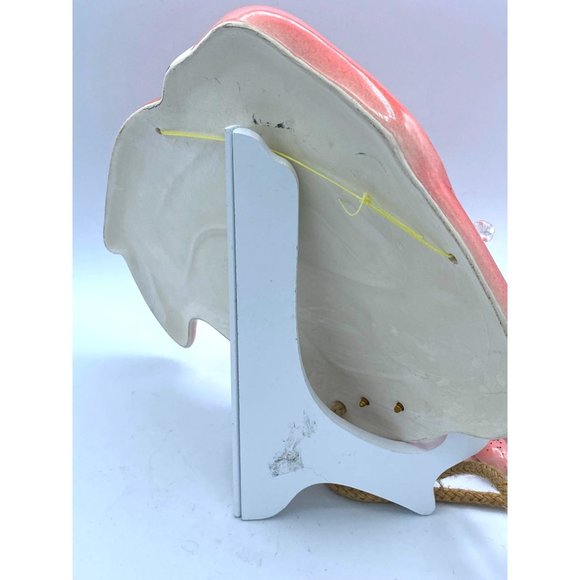 Pink Flamingo Key Holder Ceramic With Rope Dangle Feet Vintagecore/ - Picture 9 of 11